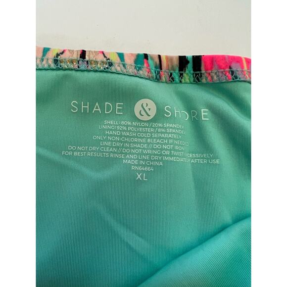 NWT Shade & Shore Women's Beach Cheeky Bikini Bottom Bright Multicolor XL - Picture 6 of 9